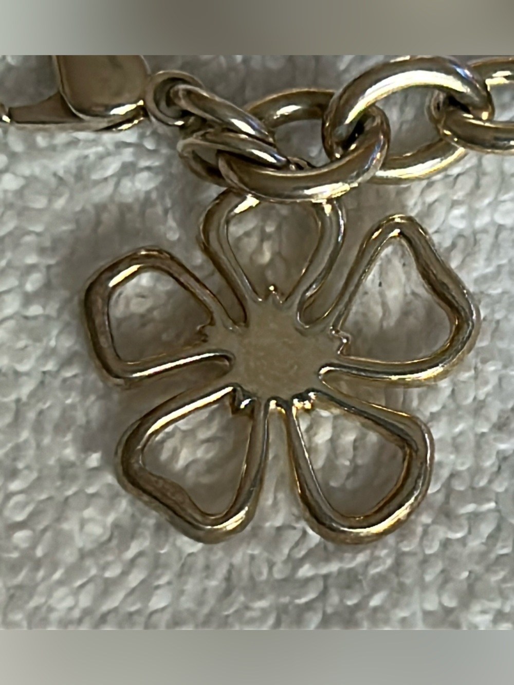 Tiffany & Co. Silver Flower Charm Bracelet - Picture 3 of 7